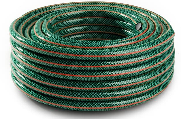 Greenbos Tuyau d'arrosage 4 couches résistant aux UV Vert Longueur 25 m