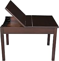 Vista 7 de IC International Concepts Juvenile Table with Lift-Up Top, Hidden Storage, Durable Wood Construction, Ideal for Playrooms and Classrooms - Java