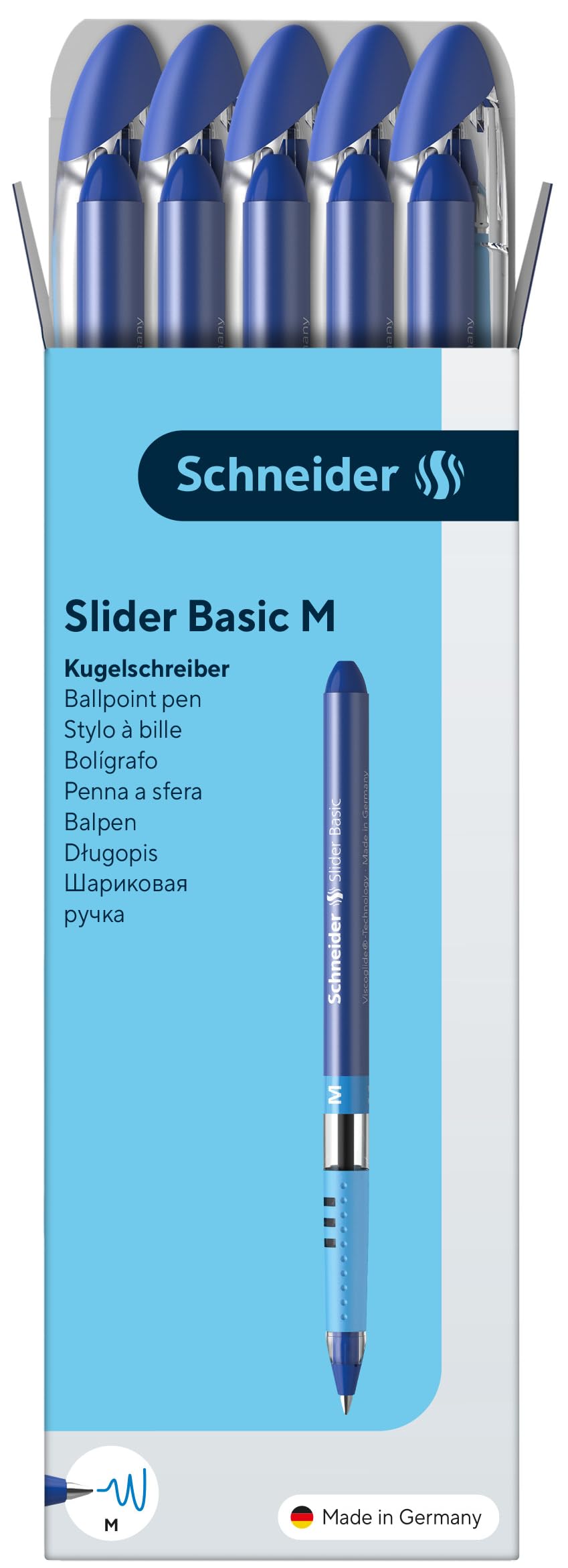 Schneider P151101 Penne a Sfera M, Confezione da 10