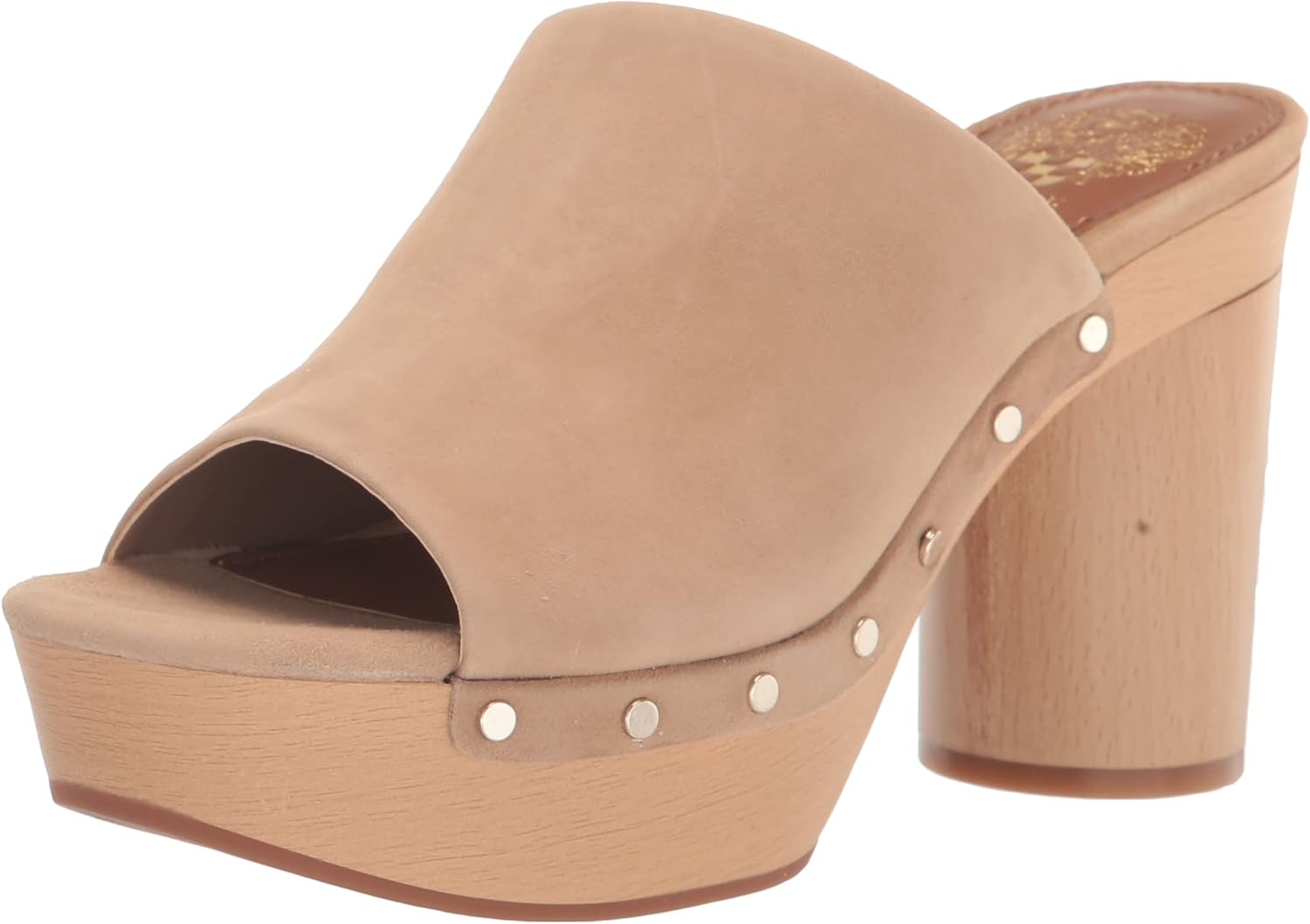 Vince Camuto Women's Footwear Women's Haydorn Platform Mule Sandal Heeled, Tortilla, 5