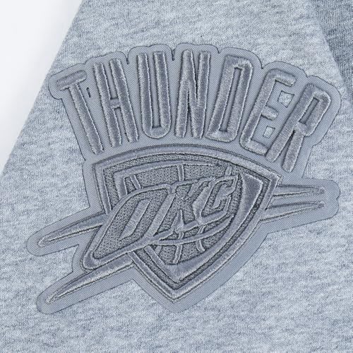 Sudadera Gris Jaspeado Pro Standard NBA para Niños Talla L de Algodón 5