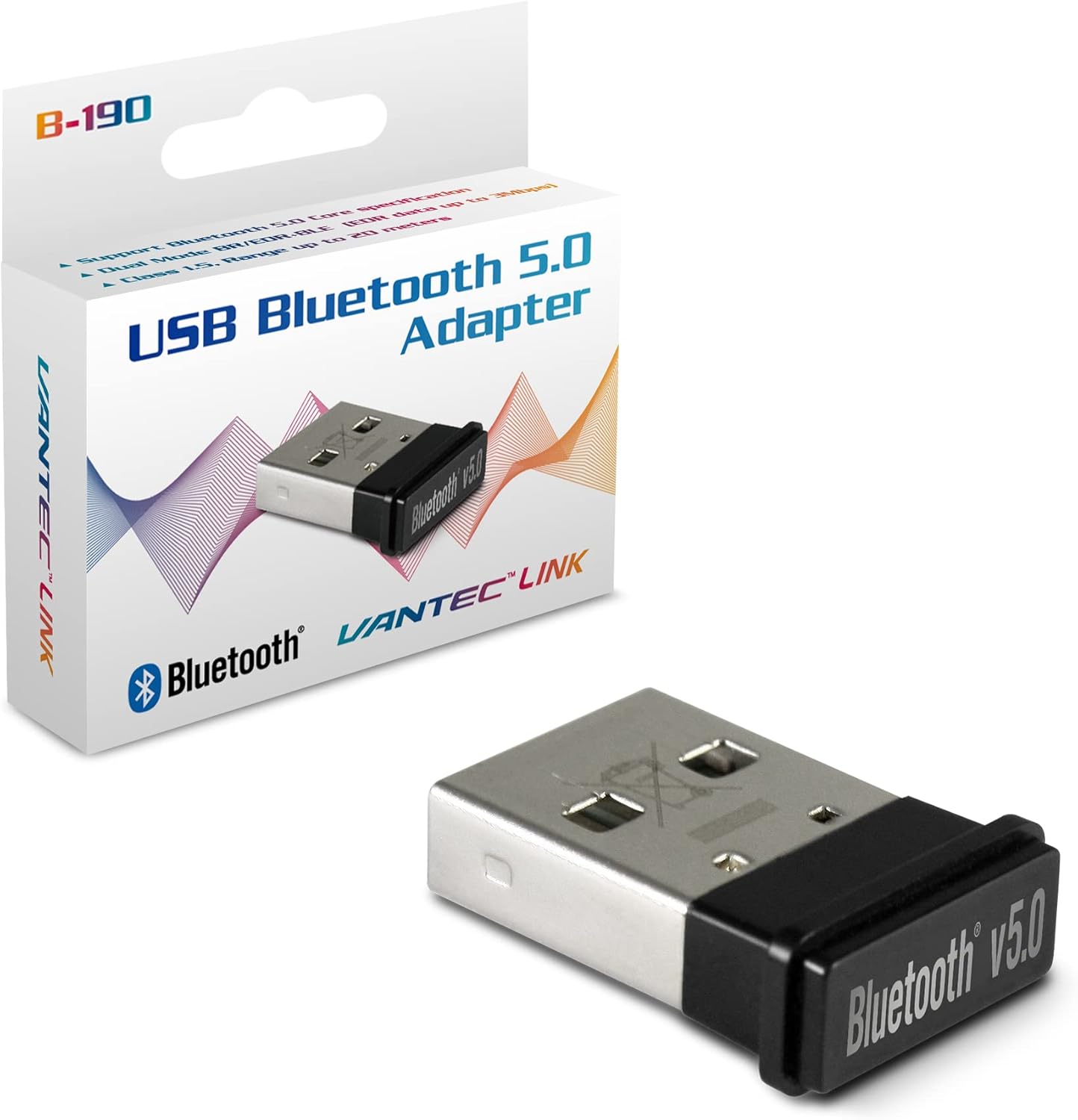USB Bluetooth 5.0 Adapter, B-190