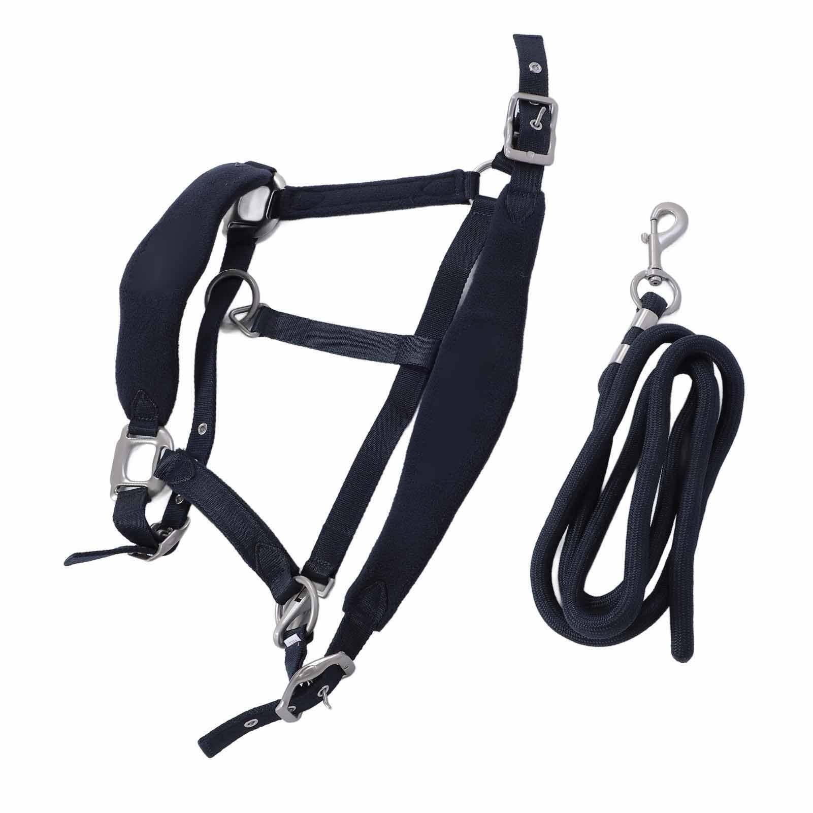 EMUKOEP Cómodo Juego de Correa Halter de Poliéster para Caballos con Acolchado Suave para Entrenamiento de Caballos (#1)