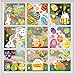Fenstersticker Ostern, Fensterbilder Ostern, Fensterbild Frühling Osterdeko, 10 pcs Fensteraufkleber Ostern Kinder, Fensterbild Kinderzimmer Ostern, Osterhase Ostereier Aufkleber Frühlingsdeko