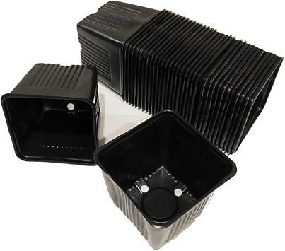 Gage Durapot Square Plastic Nursery Pots, 4" - Qty. 50