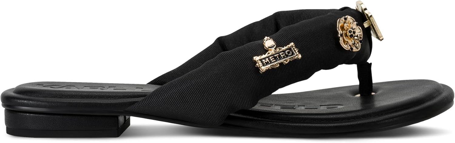 KARL LAGERFELD womens Ceejay Thong Flip Flop With Pins - Image 5