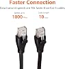 كابل توصيل إيثرنت RJ45 Cat6 من Amazon Basics (3 م/10 قدم)، أسود