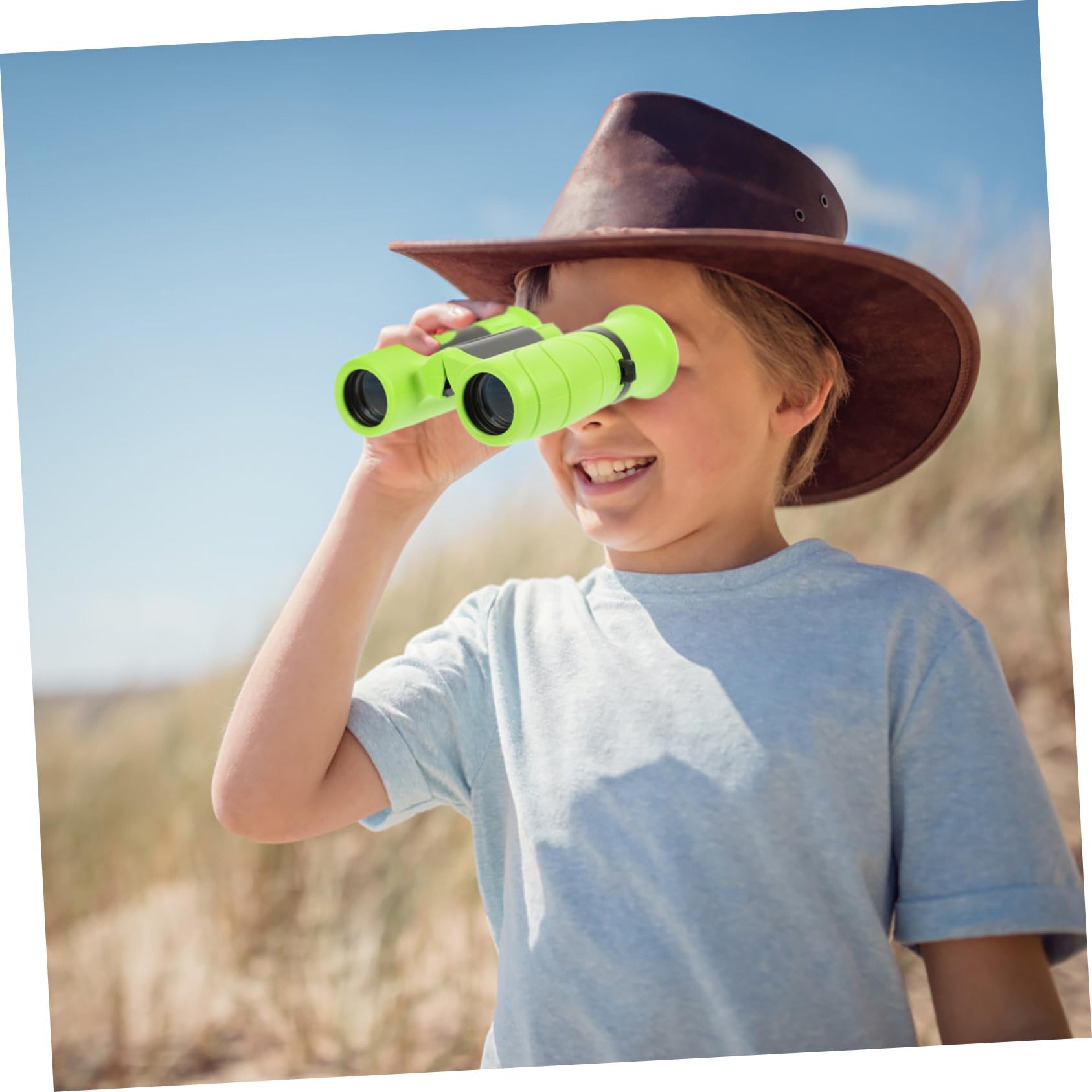 Telescopio Binocular Infantil 10x22, Mini, Portátil, Abs, Enfoque Óptico