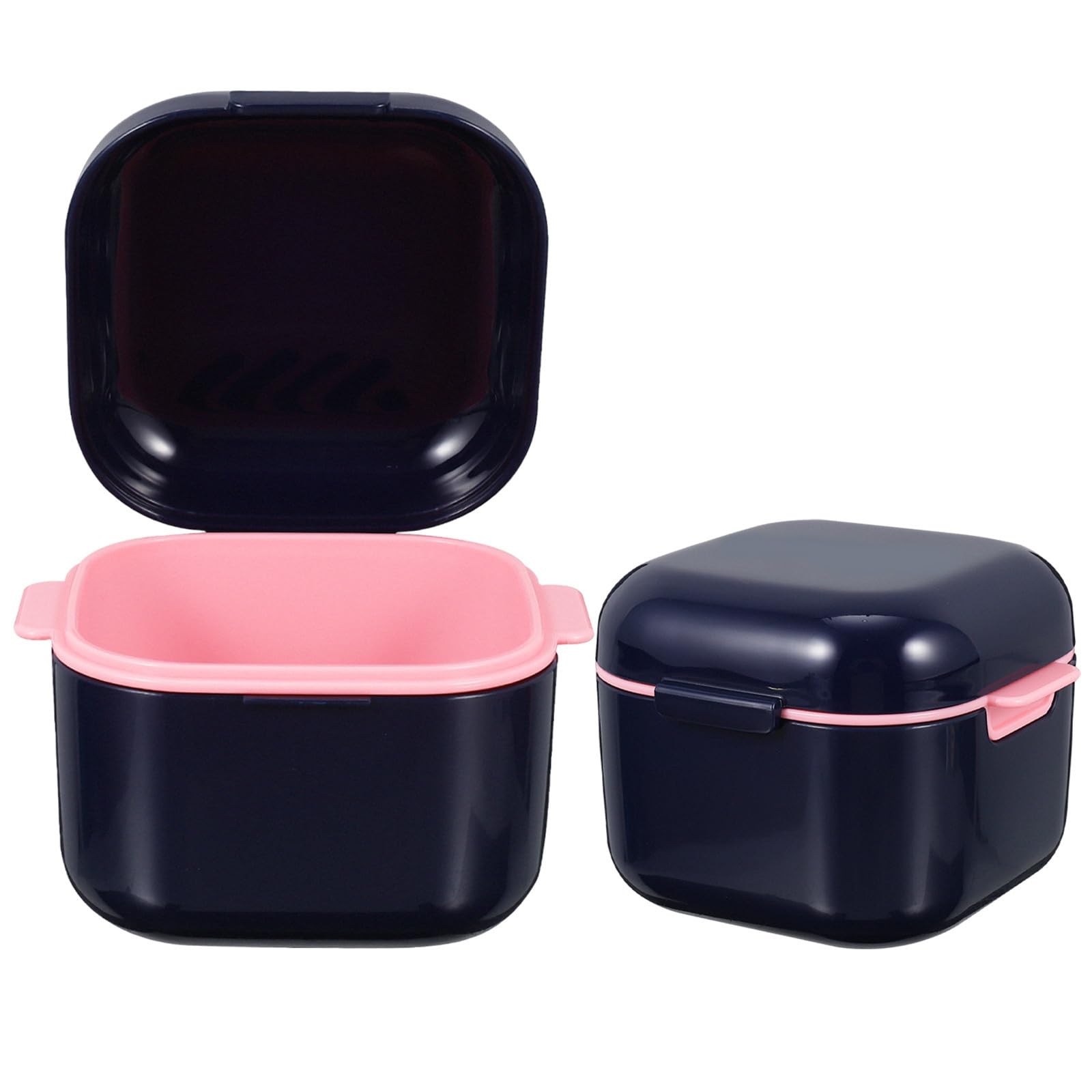 Caja para dentaduras postizas compacta DECHOUS estuche protector dental con tapa 2 piezas 8