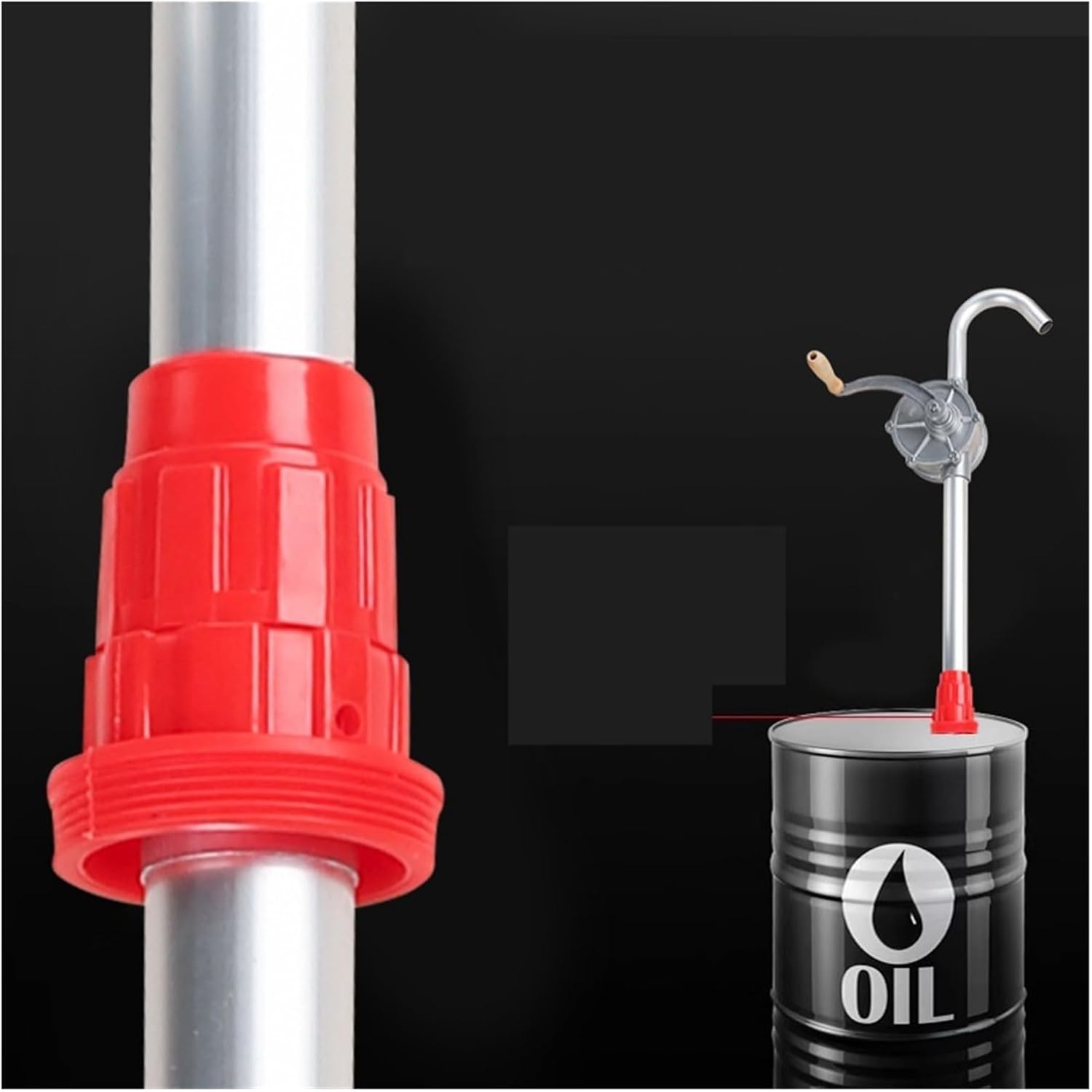 Drum Pump, Manual Oil Transfer Hand Crank Barrel Pump For Engine Gear,Barrel Pump(25#)