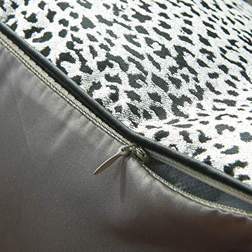 Womhope Set Of 2 Black And Silver Vintage Animal Decorative Throw Pillow Covers Pillow Cases Cushion Cases Throw Pillow Covers 18 X 18 Inch For Living Room,Couch And Bed (Leopard Print (Set Of 2 Pcs)) #TOP4