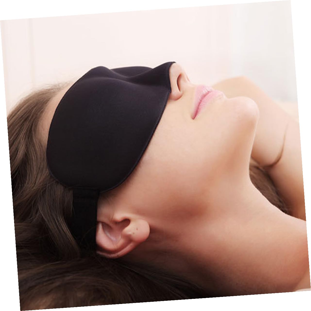 2pièces Lot de Masques de Sommeil Cache-yeux Masques de Sommeil Bandeaux Noir