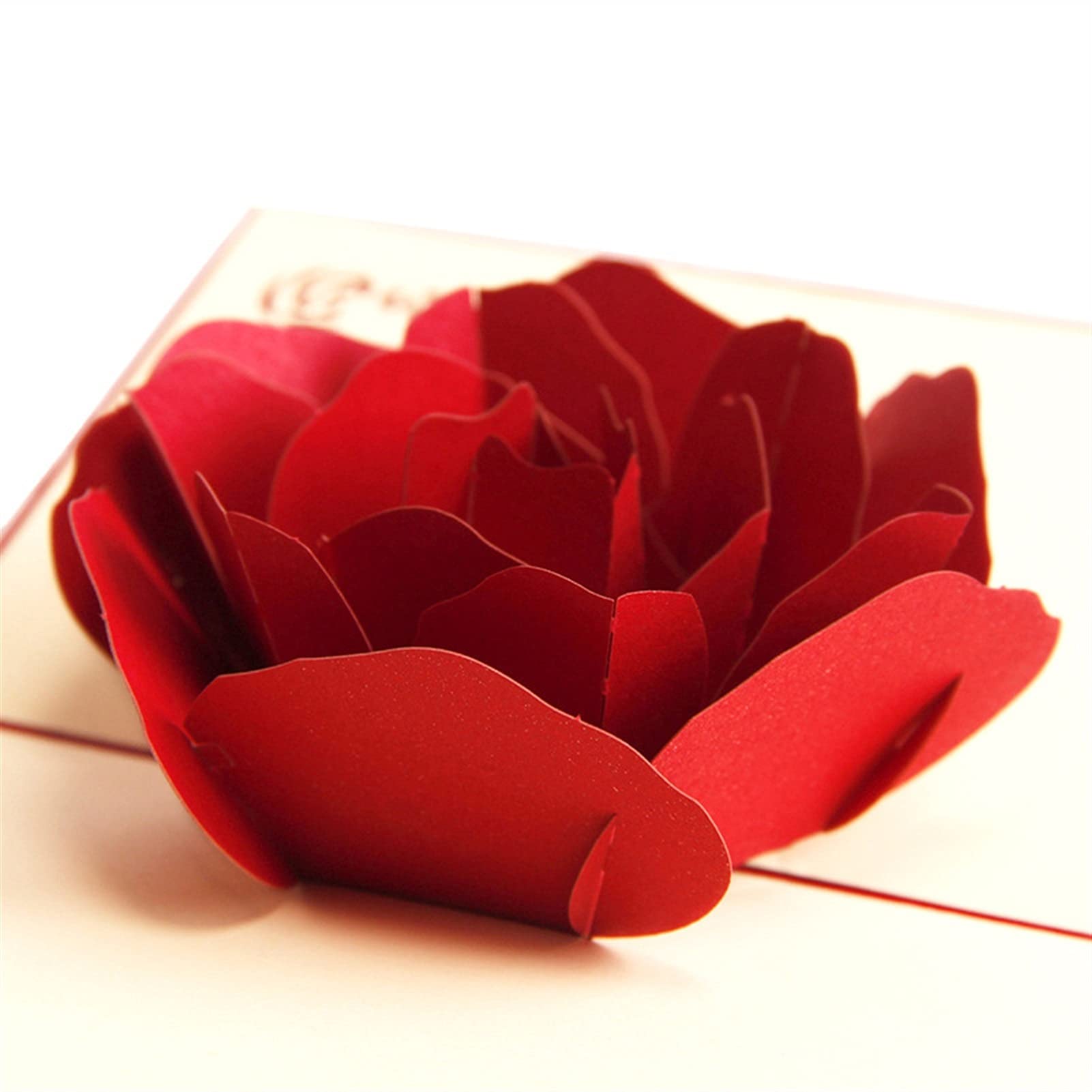 Geburtstagskarten 3D Pop Up Grußkarten mit Umschlag Laser Cut Postkarte für Einladung Geburtstag Weihnachtsmutter Valentine 'Tag Hochzeitsgeschenk Geburtstagskarten Geburtstagskarte