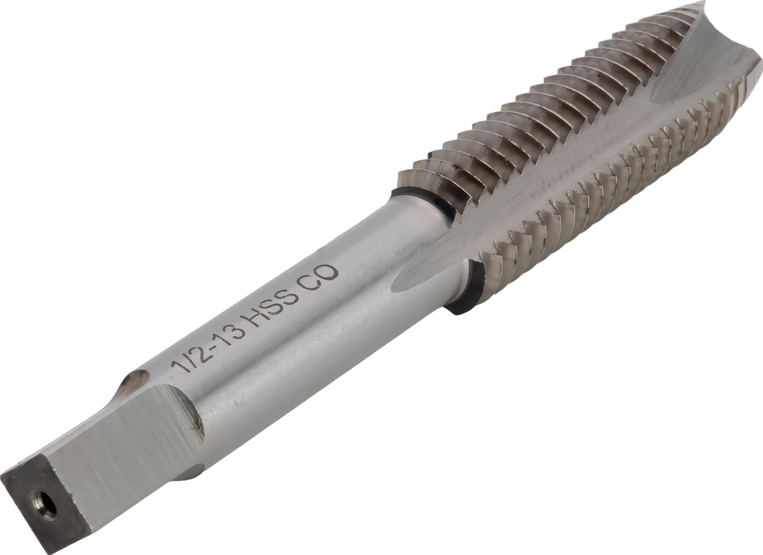 5 pcs M35 Cobalt Steel Spiral Point Threading Taps, 1/2"-13 UNC, H3, 3 Flute, Bright (Uncoated) Finish