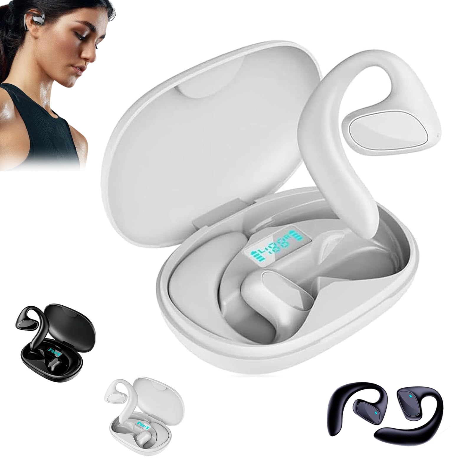 Auriculares Traductores De Idiomas V2, Auriculares Traductores, TraduccióN En Tiempo En 144 Idiomas, Controles TáCtiles, Rompen Las Barreras del Idioma. (White)
