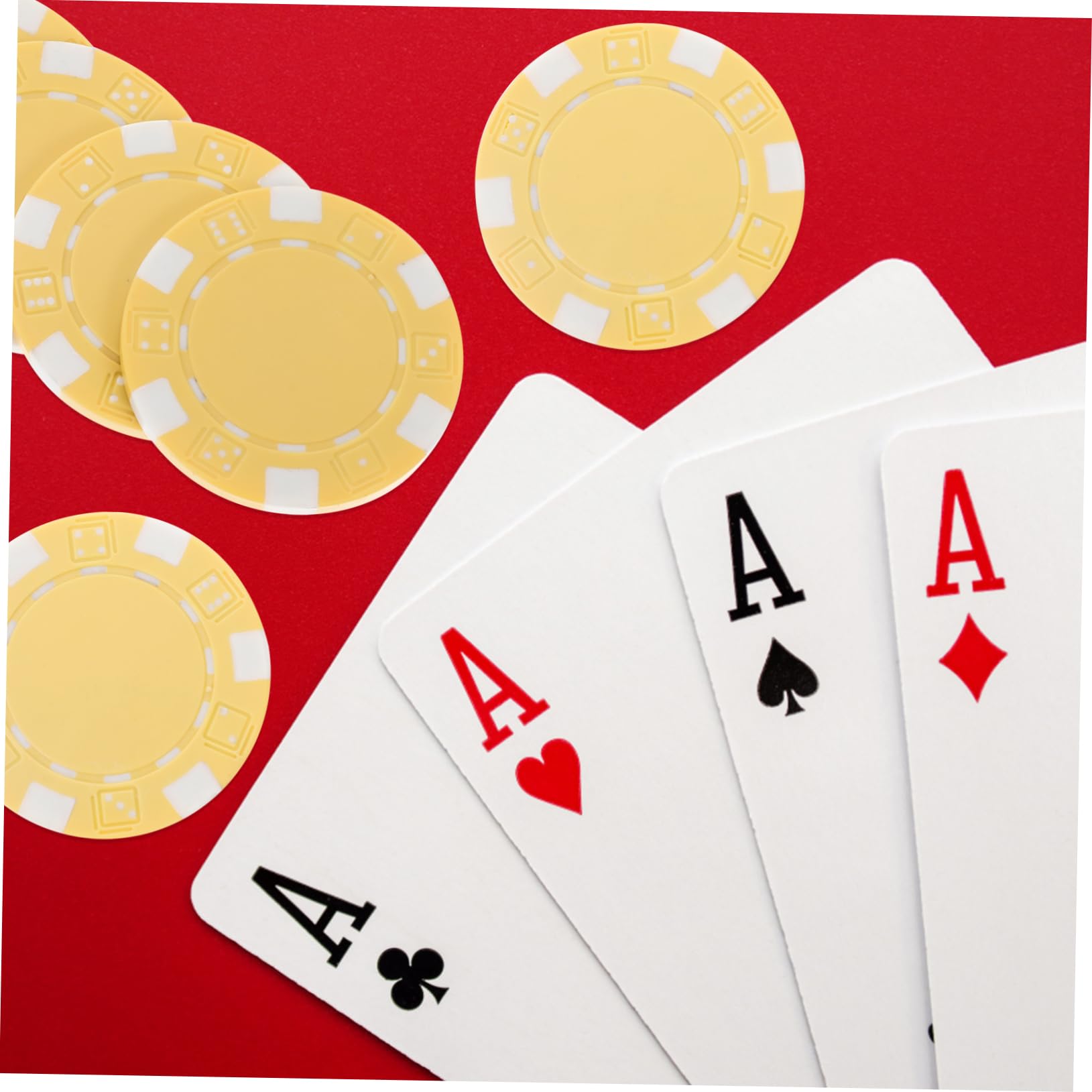 50pezzi Fiches Da Poker Piccole in Plastica Accessori Per Fiches Da Per Poker e Giochi Carte
