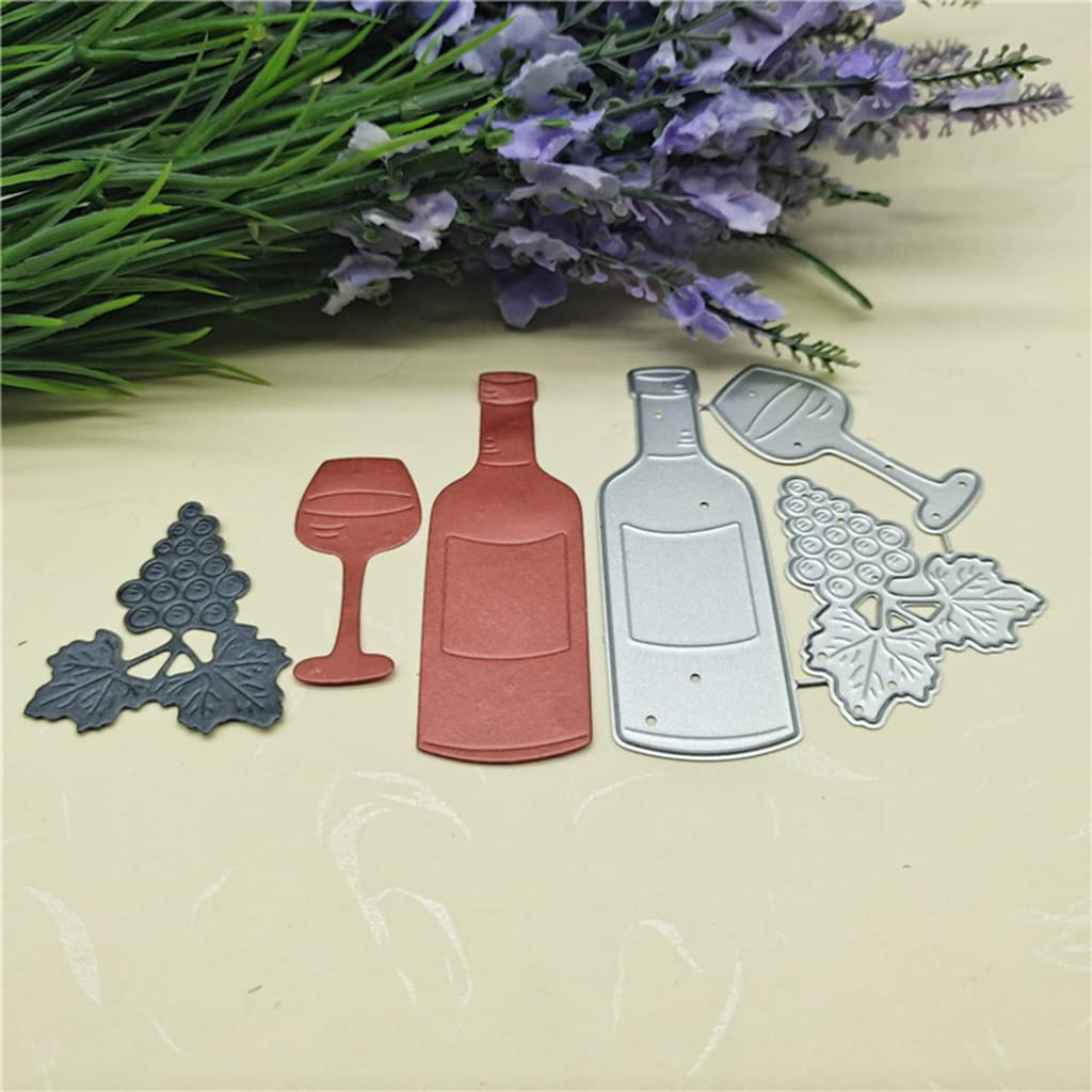 GLOBLELAND Fustelle Da Taglio A Forma Di Bottiglia, Per Fai Da Te, Scrapbooking, Biglietti, Diari, Goffratura, Decorazioni Artigianali - Foto 13