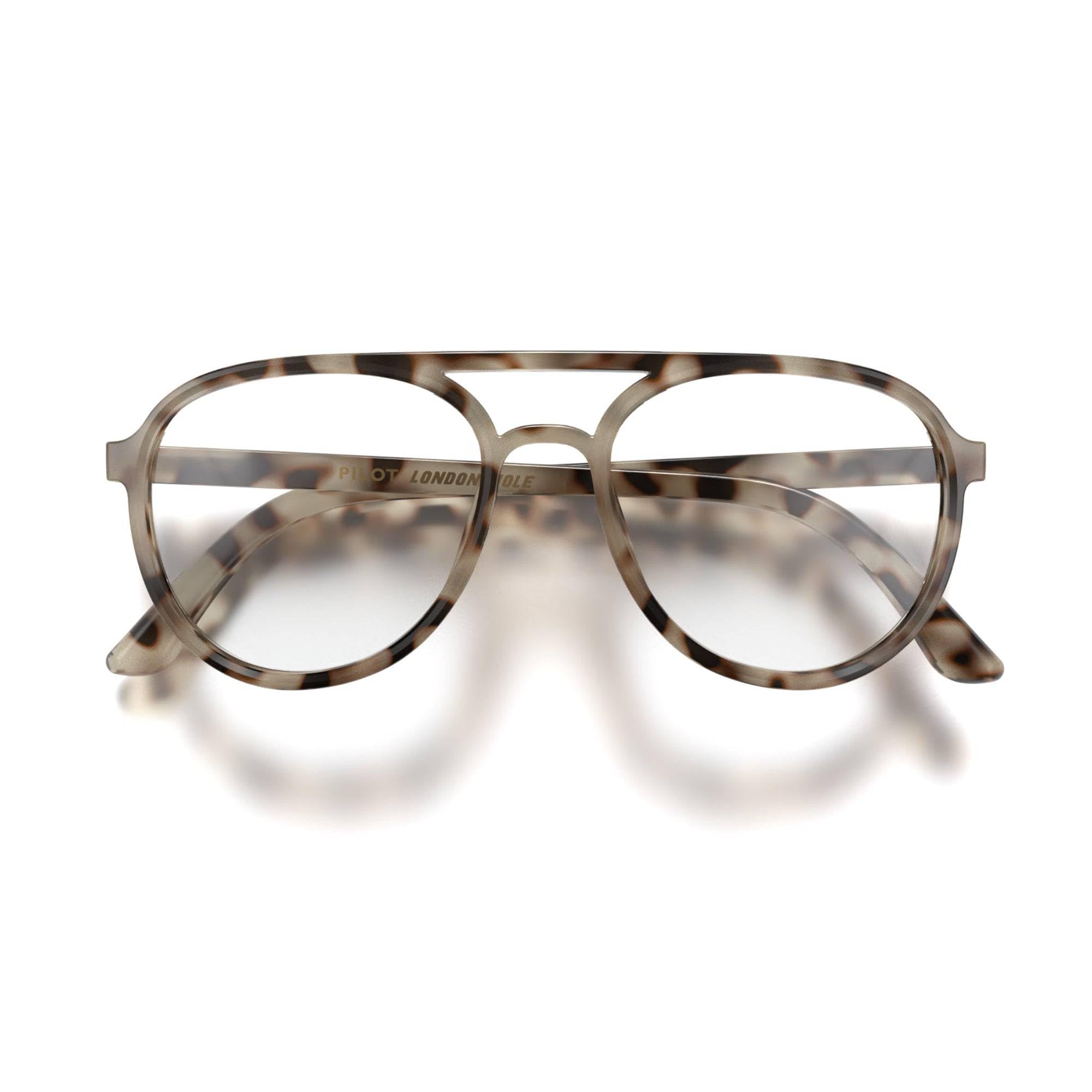 LONDON MOLE® Pilot Lunettes de lecture fines et légères | Cadre classique de type pilote | Des lecteurs raffinés et intemporels | Unisex | Charnières à ressort