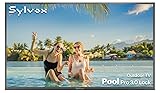 SYLVOX 75' Outdoor TV, IP56 Weatherproof Smart Outdoor TV with Google TV, 2×12W Speakers, AI Wallpaper, Anti-Theft Lock Interface, 2000-Nit Full-Sun Brightness, Pool Pro 3.0 Lock Series (2026) 75'' Pool Pro 3.0 Lock