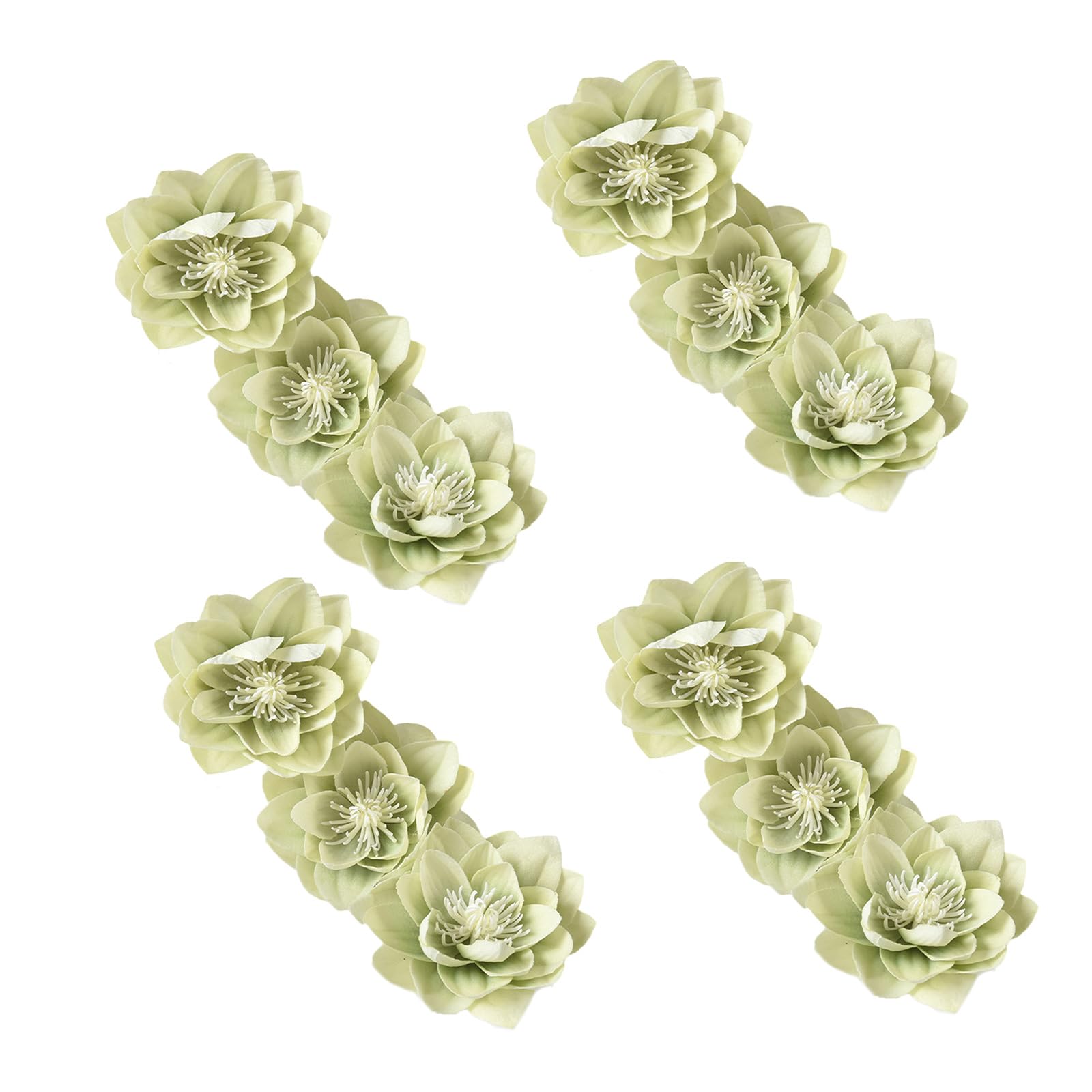 Yhplxyuus Flower Curtain Tiebacks, Curtain Tie Holdbacks for Home Decoration, 4Pcs Set Binders