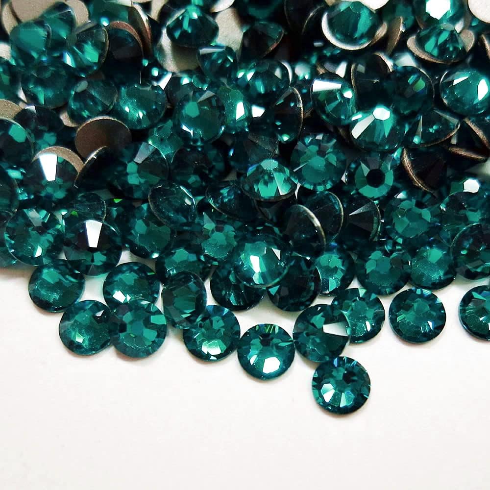 1440 Pieces SS5 Preciosa Maxima Czech Crystal Flat Back 438 11 615, Rhinestones for Crafts, Blue Zircon
