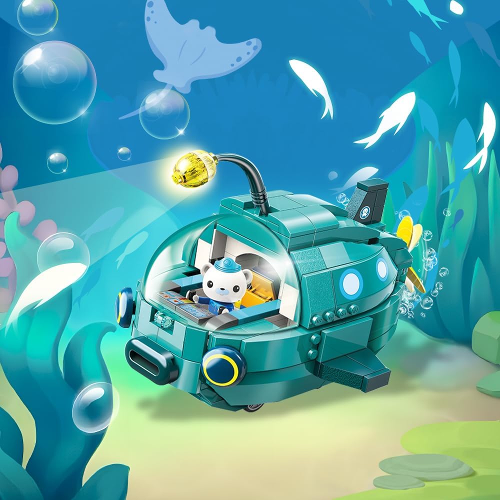 323 PCS Ocean Adventure GUP-A Deluxe Vehicle Playset with Barnacles Figure, Building Block Set for Kids Age 6+ (3703)