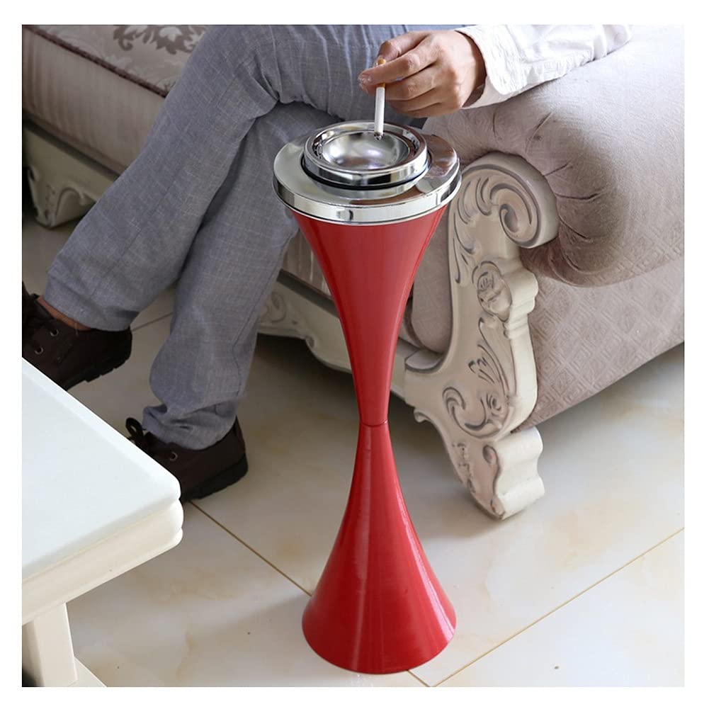 Dekorativer Metall-Aschenbecher Mit Kippschutz - Winddicht & Stabiles Design Für Innen & Außen