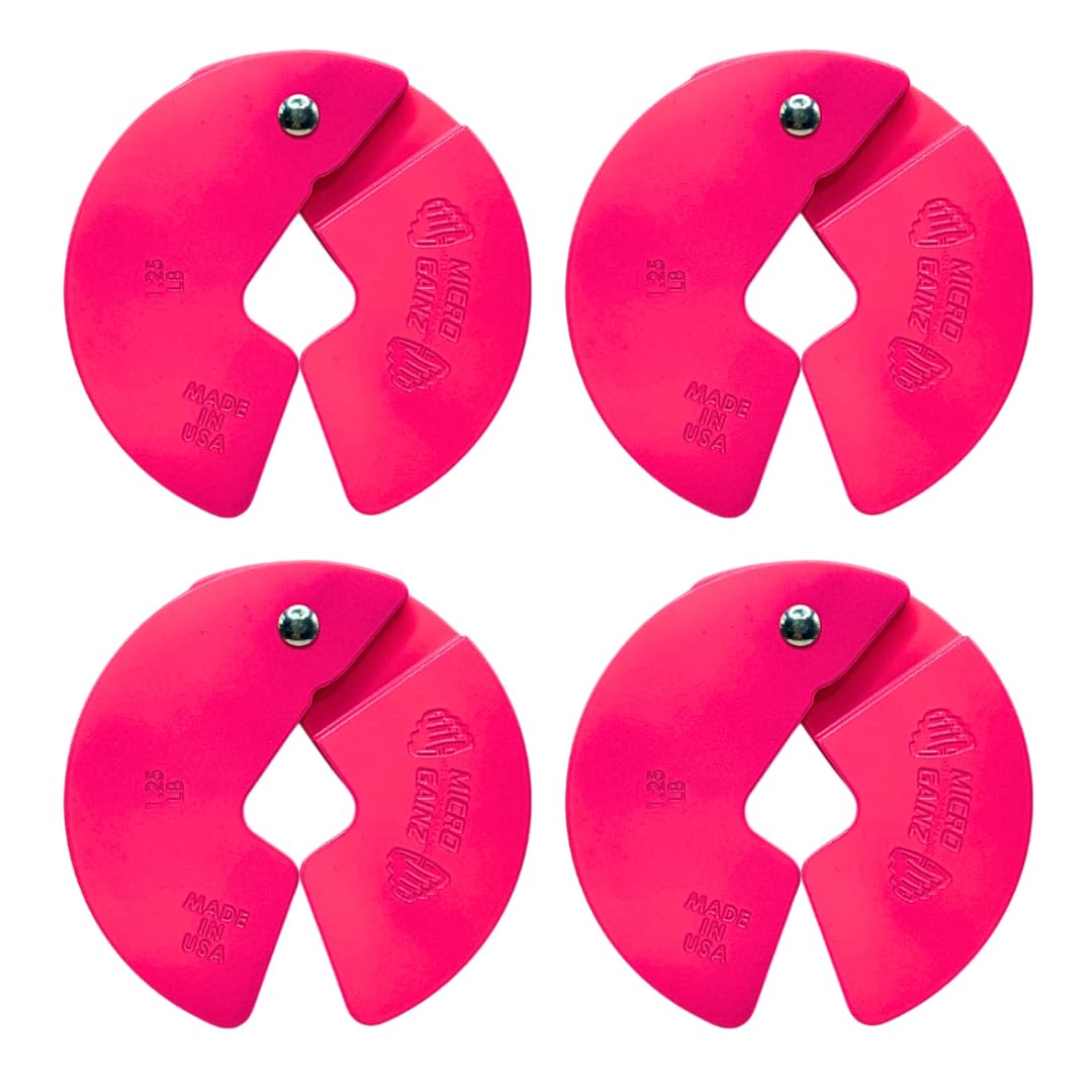 Micro Gainz 1.25LB Dumbbell Fractional Weight Plates, 4-Piece