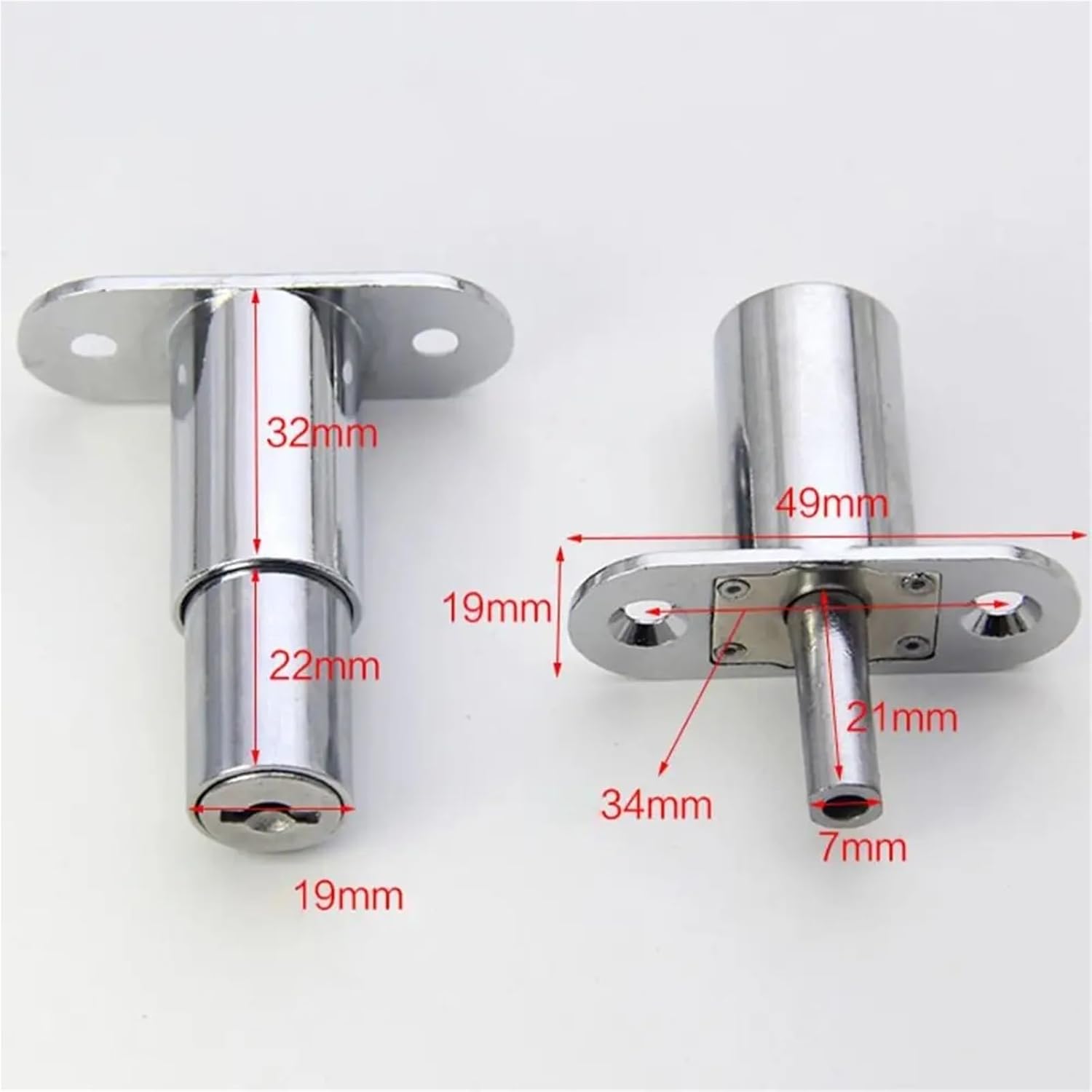 Zinc Alloy Cam Cylinder Lock 23/32mm Tongue Door Bolt Latch Cabinet Wardrobe Sliding Door Drawer Lock with Key 1Pcs(32mm-Open Type)