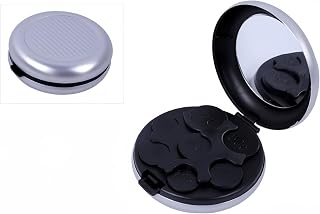 Euro Coin Organizer, Yen Coin Organizer Portable Coin Dispenser, Pocket Case Holder for Cars/Storage（Silver)