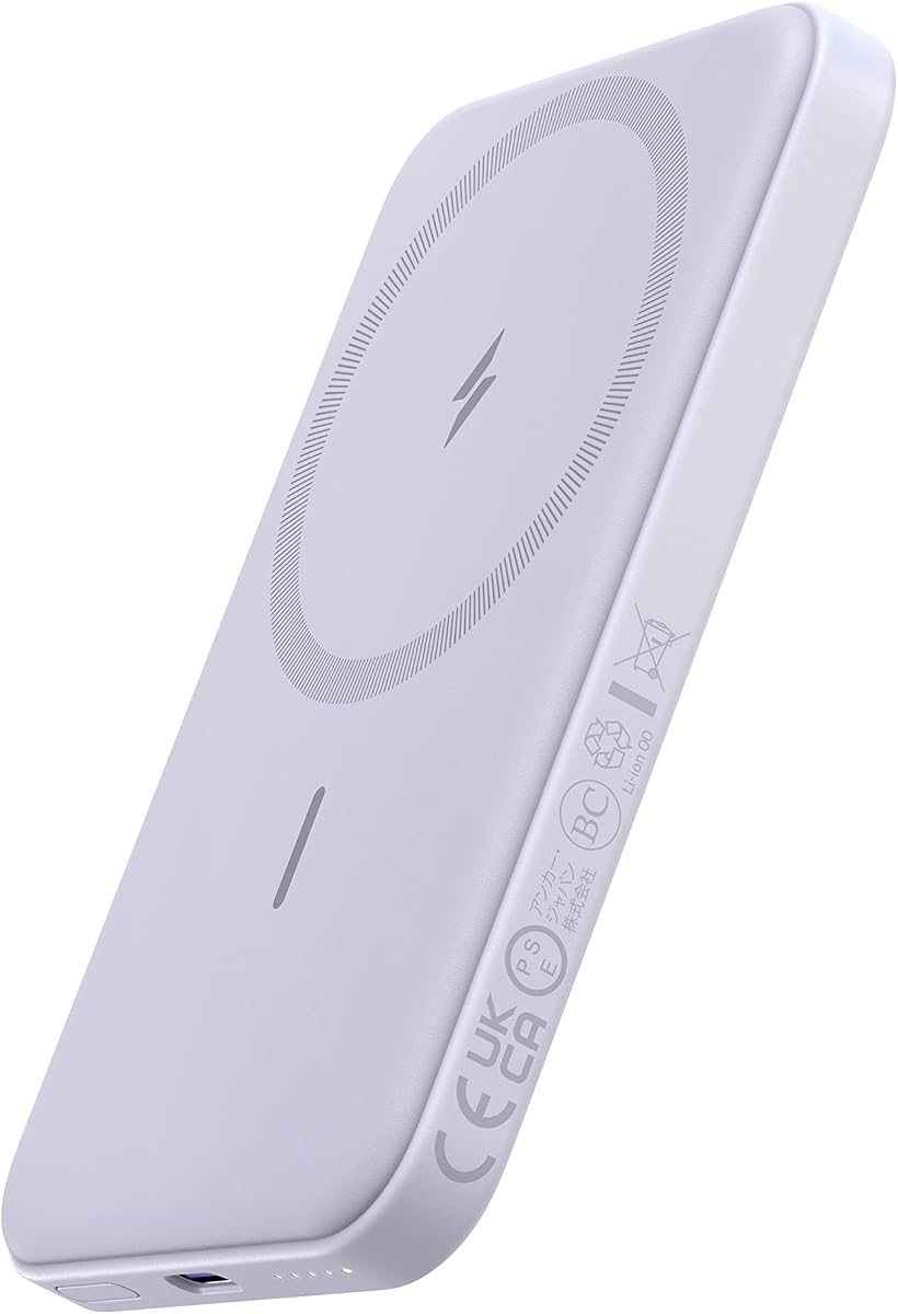 621 MagGo Power Bank, 5,000mAh Magnetic Portable Charger | Travel Essential Battery Pack with USB-C Cable, Compatible with iPhone 16 / 15 / 14 / 13 / 12 Series