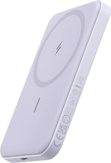 Anker 621 Magnetic Portable Charger (MagGo), 5,000mAh Wireless Power Bank with USB-C Cable, Magsafe-Compatible Battery Pack for iPhone 16/15/14/13/12 Series
