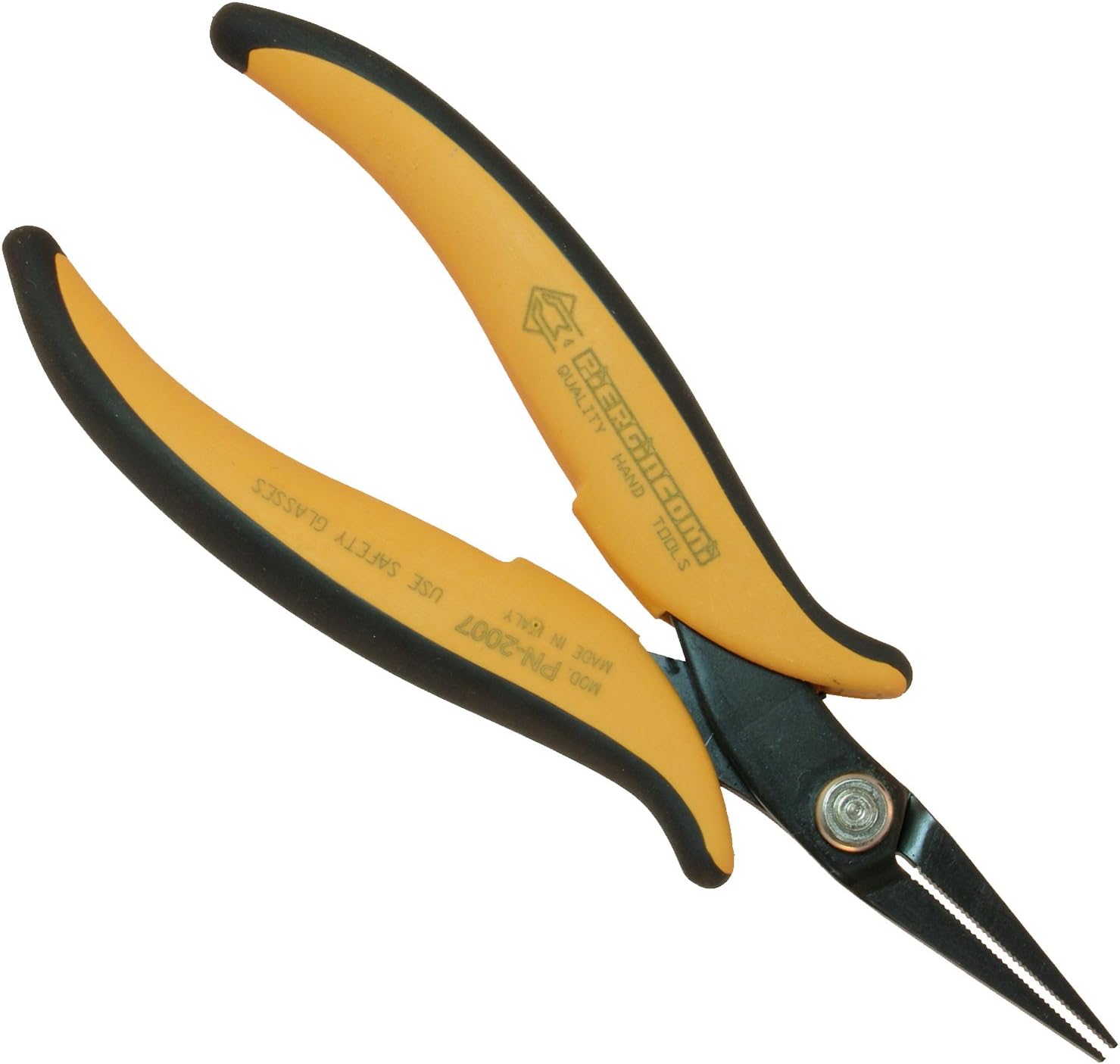 Piergi Acomi Grooved Flat Pliers, Jaw Width 3 mm Length 32 mm. Perfect for Hard to Reach Areas Thickness 3.0 mm, PN2007