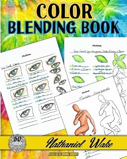 Color Blending Book: 50 Wonderful Color Blending Book Practice Coloring Pages