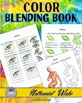 Paperback Color Blending Book: 50 Wonderful Color Blending Book Practice Coloring Pages Book