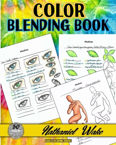 Color Blending Book: 50 Wonderful Color Blending Book Practice Coloring Pages