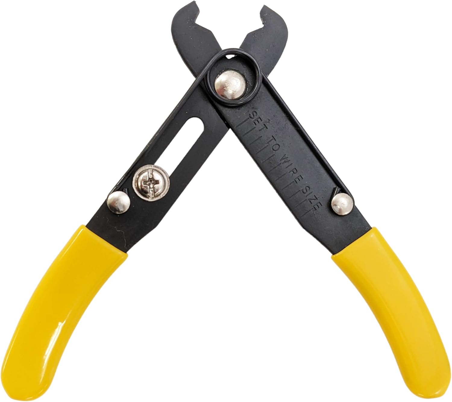 5" Wire Stripper & Cutter with Self Opening Cushion Grip Handles (8 to 30 Gauge) by Electronix Express (1 Pack)