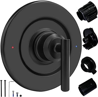 Replacement for Moen T2901BL Gibson Posi-Temp Valve Trim Kit, T2901bl valve trim kit, Black Shower Lever Handle, Durable Solid Metal, Matte Black (Note: not included 2510 valve)