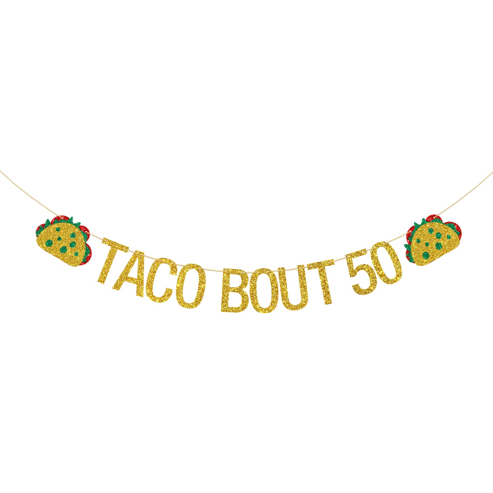 Taco Bout 50 Fiesta Cupcake Toppers - 36pcs Mexican-Themed 50th Birthday Decorations - View #7