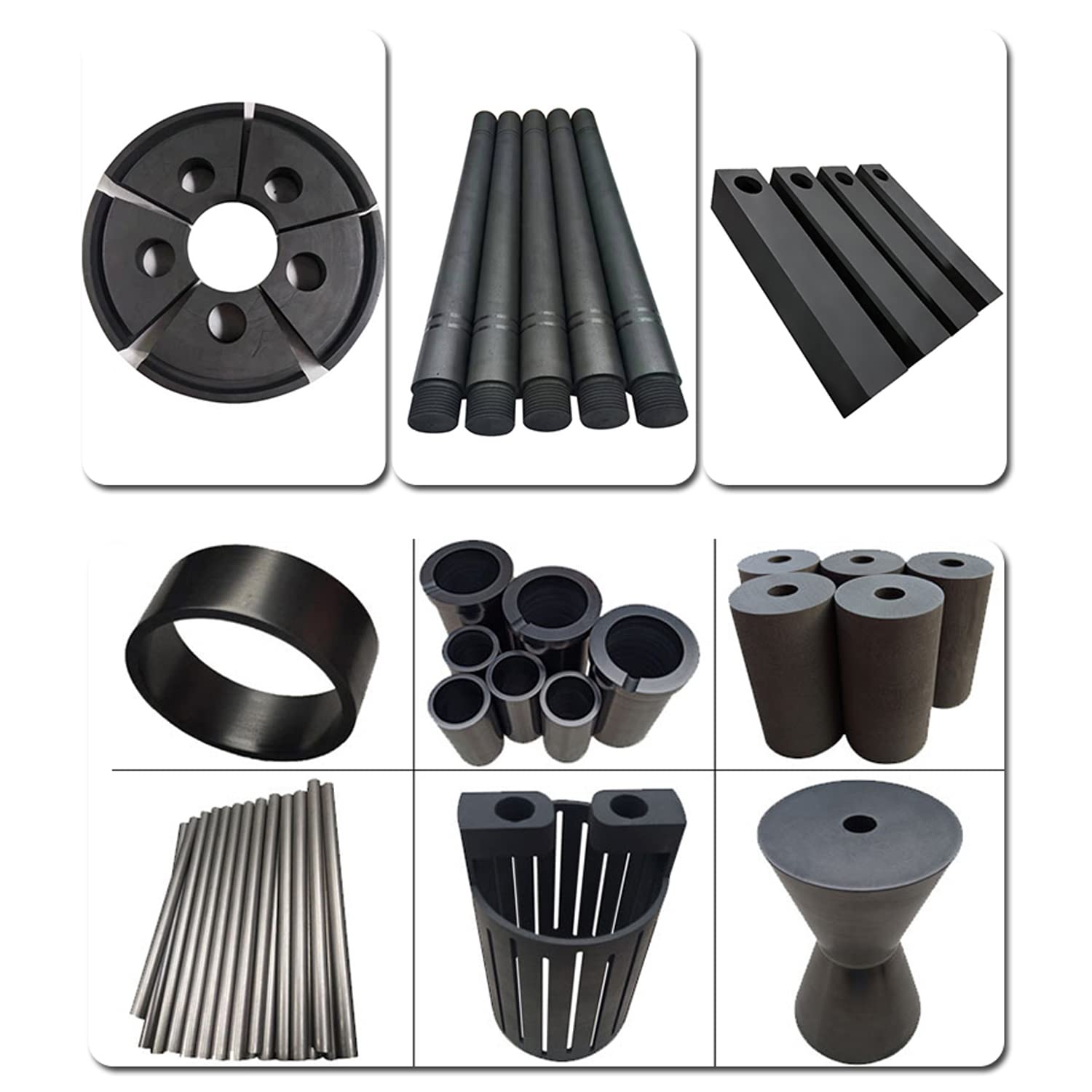 Graphite Carbon Rod Electrode Cylinder Bar, Diameter 30mm Length 200-400mm Graphite Electrode Rod for Melting Casting Gold Silver Copper(Length 200mm)