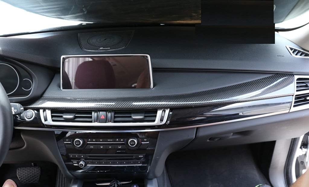 New Carbon Fiber Dashboard Trims Compatible With BMW X6 F16 2015-2018 (Black)