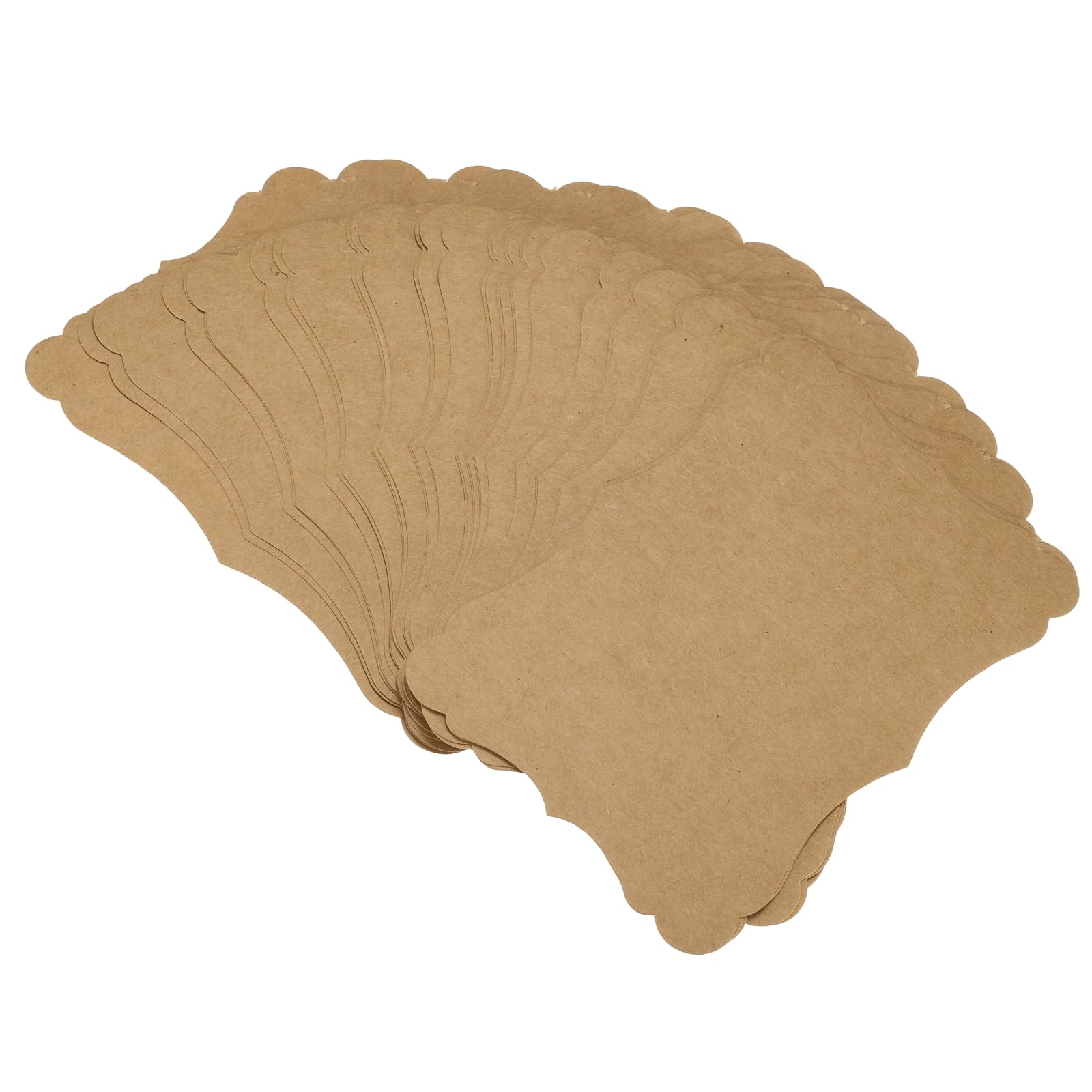 sourcing map 60Pcs Blank Kraft Cards Cardstock, 15 x 10cm Thick Brown