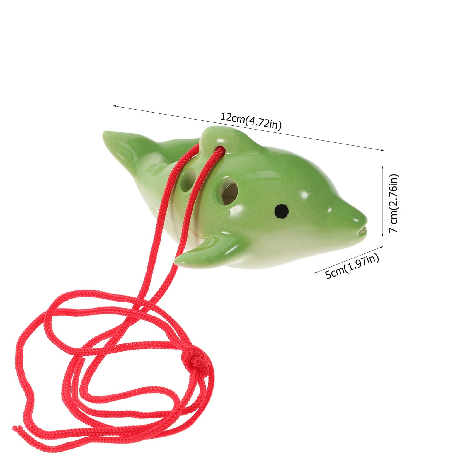 Totority 6-hole Ocarina Ocarina c Mini Children's Musical Instrument Ceramic Random Color