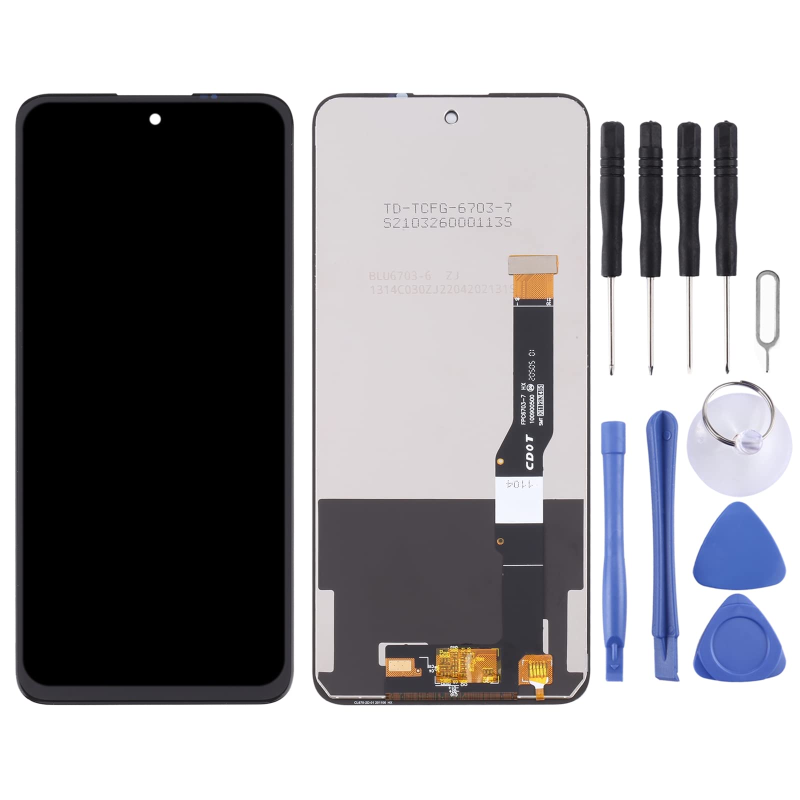 Écran LCD Tactile De Remplacement Pour TCL 20L / 20L+ – Avec Cadre, Comme L’original, Neuf