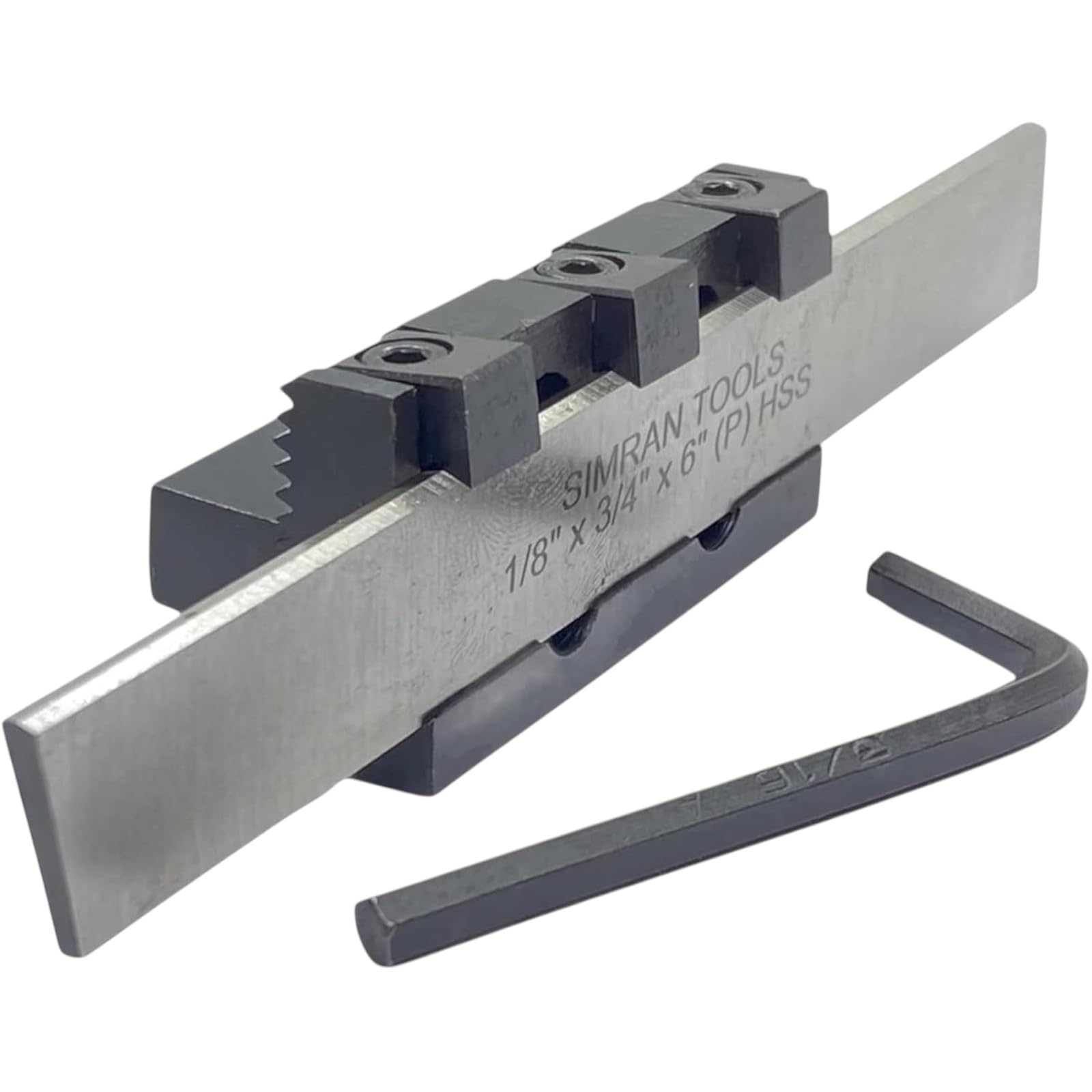 Lathe Adjustable Parting/Cut Off Tool Holder 12mm Shank with 3/4" (19mm) HSS Blade – Height Adjustable Centre Lathe Parting Tool for Precision Cutting