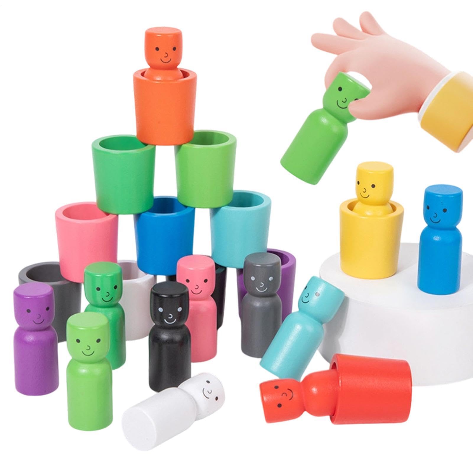 Jeu de tri de couleurs bois ensemble éducatif précoce sensoriel 12 pièces - 8