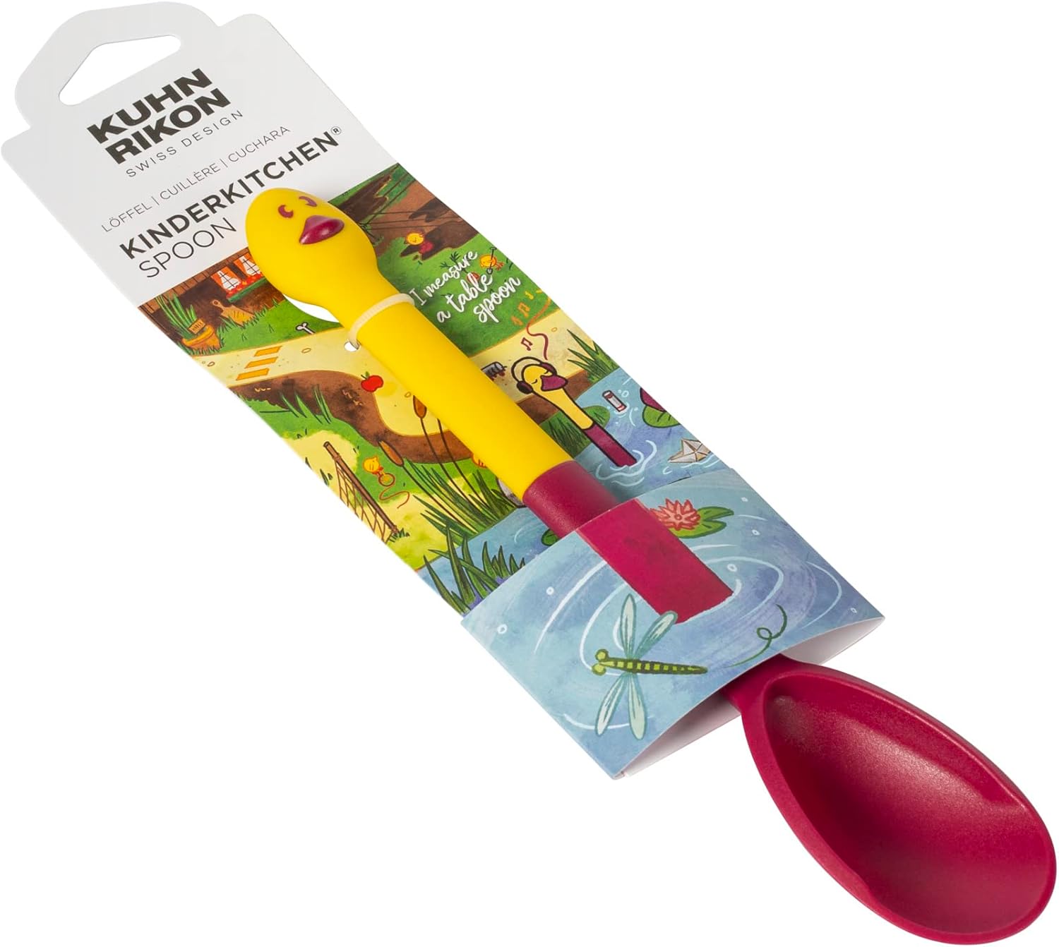 Kuhn Rikon Kinderkitchen Kids Mixing Set | Pig Mixing Bowl, Rooster Whisk & Goose Stirring Spoon | Child-Friendly Kitchen Tools for Real Cooking