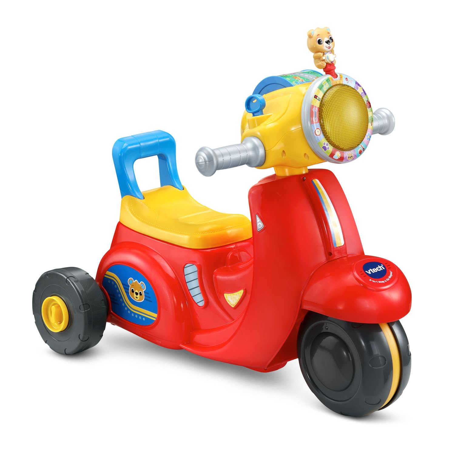 VTech 2-in-1 Map and Go Scooter for Toddlers, Red
