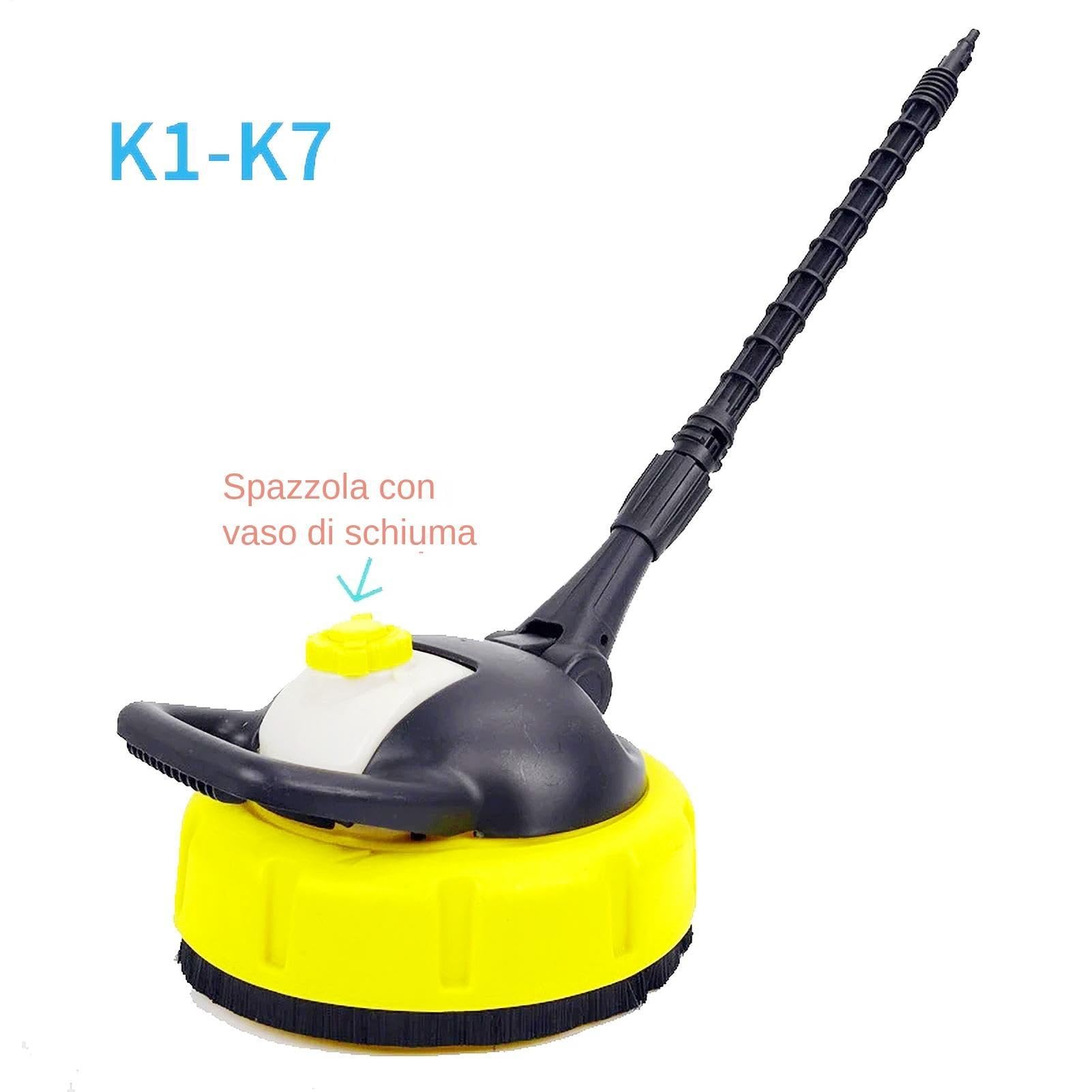 Scopa per idropulitrice per idropulitrice Scrubber per esterni | Manico lungo per pulizia del patio per prodotti per la pulizia