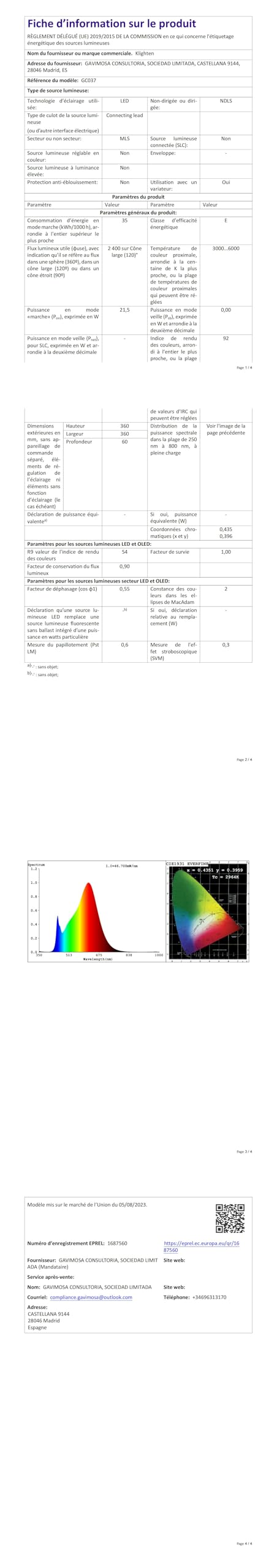 Klighten Plafoniera Led Soffitto 35W Dimmerabile con Telecomando, Lampada da Soffitto Moderna, Plafoniera Decorativa Alluminio per Soggiorno Cucina Corridoio Camera da Letto, 3000K-6000K, Bianco